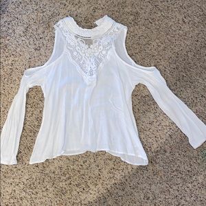 White Off the Shoulder Blouse